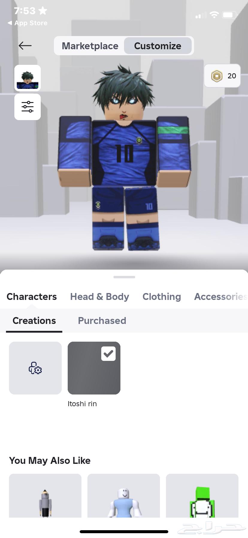 Blue Lock Roblox account for sale63655091133442110