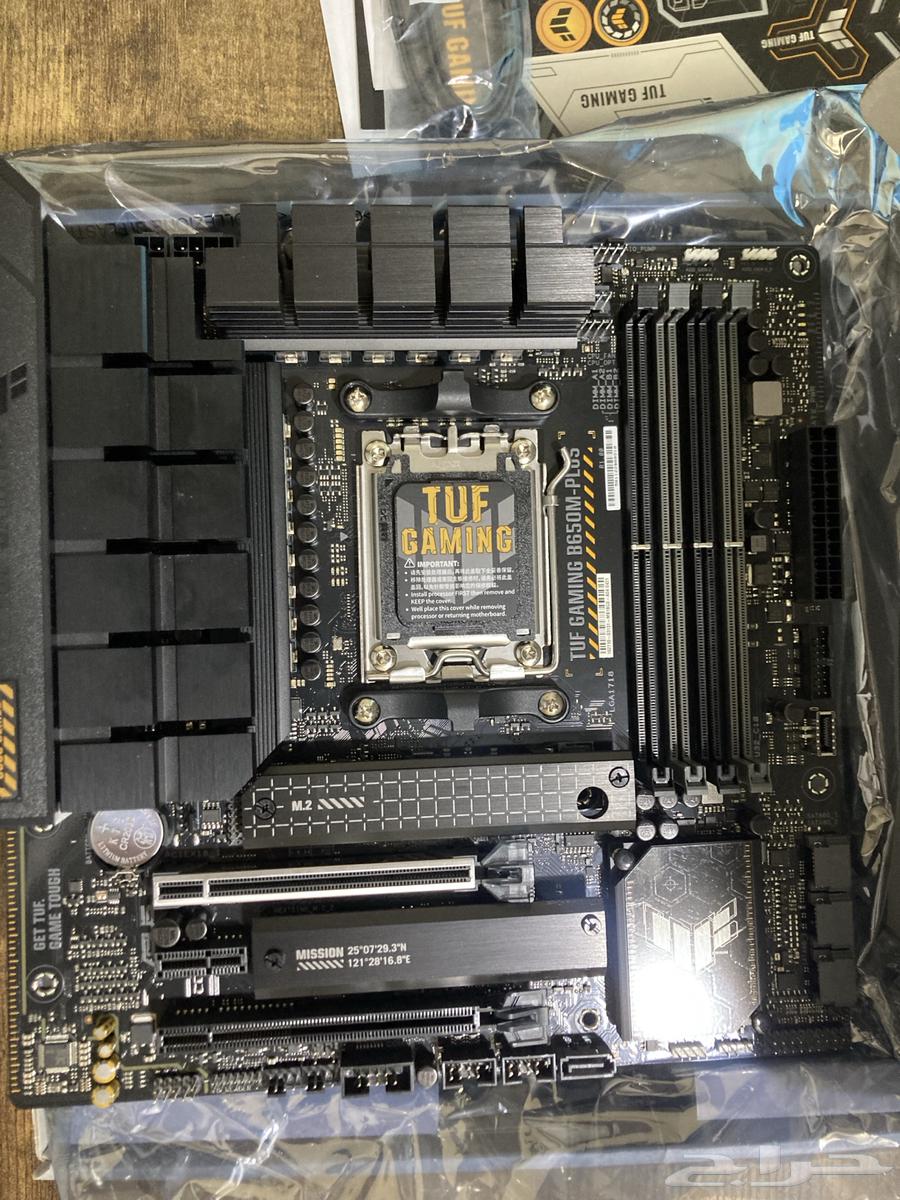 لوحة ام TUF GAMING B650M-PLUS جديد بكرتونه لم يستخدم63655105009025111
