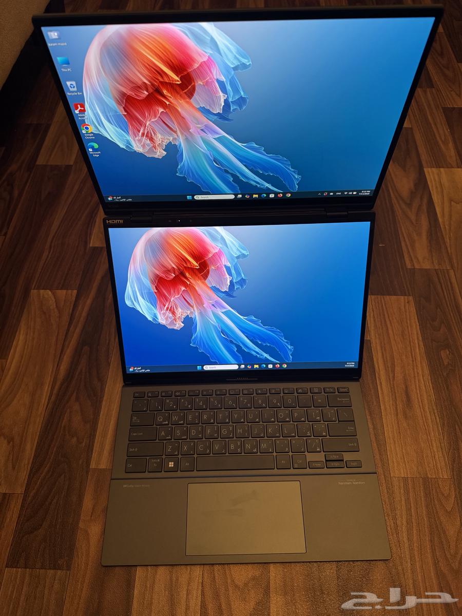 لابتوب اسوس زينبوك ديو بشاشتي لمس ASUS zenbook duo63655310915585114