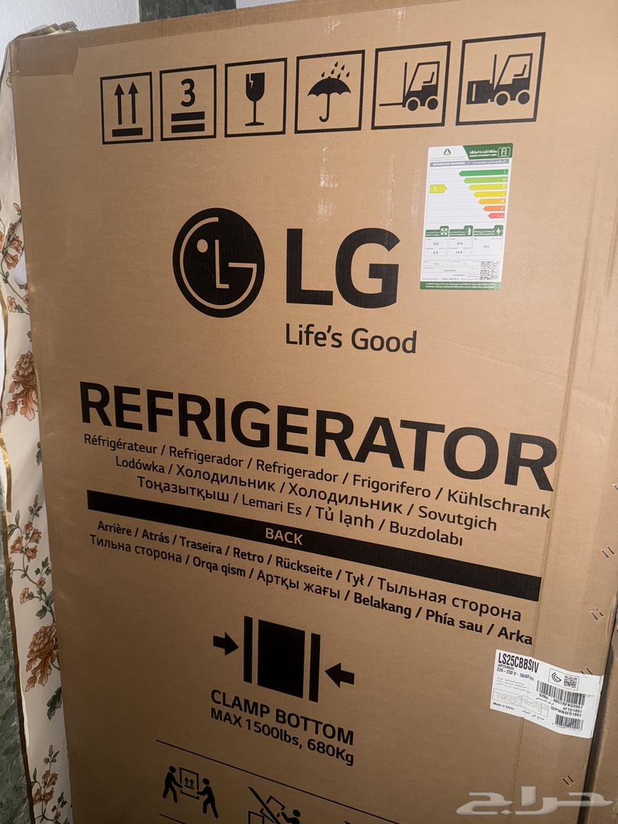 ثلاجة شركة LG   على السوم   جديدة ب كرتونها63655222528770110