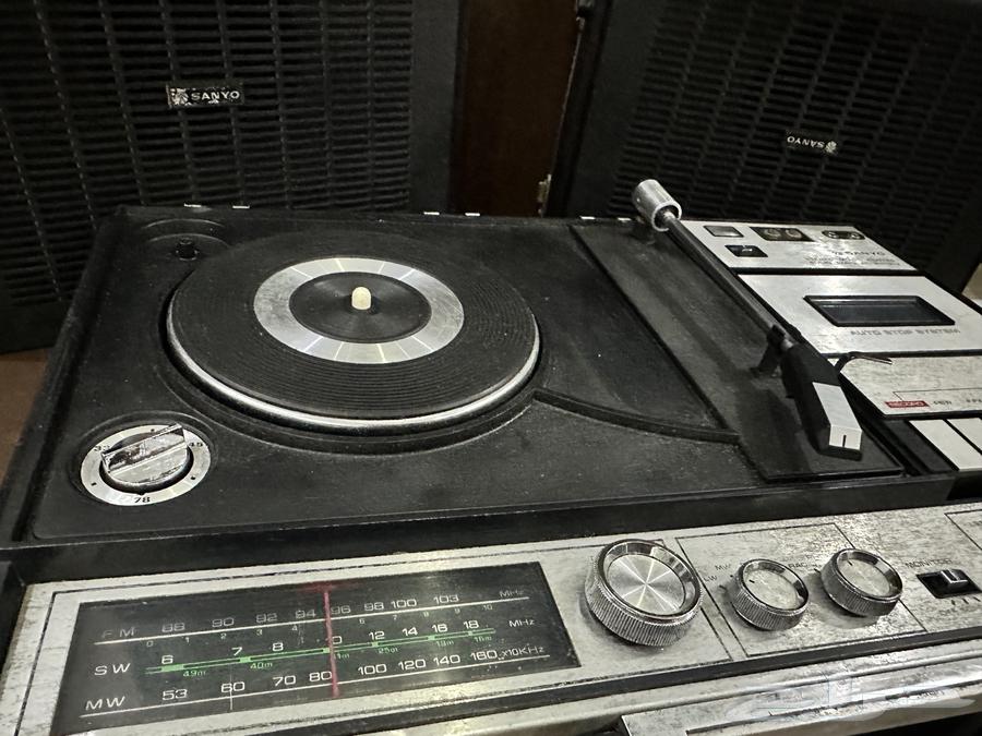 Rare Sanyo 1970s Portable Record, Cassette, and Radio Player63655110970755112