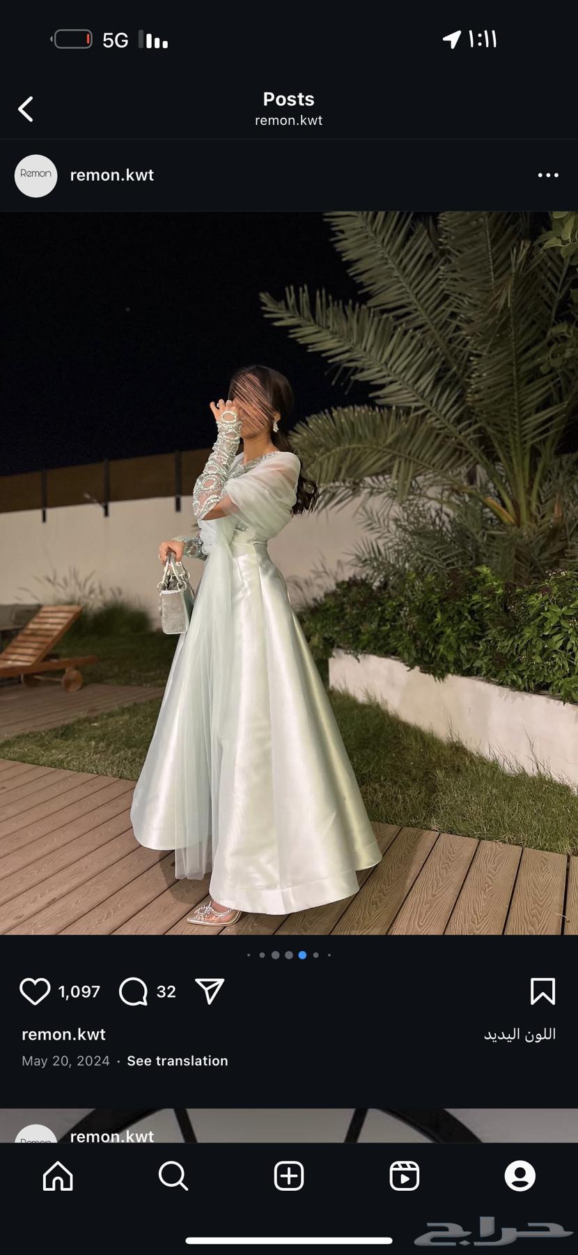 فستان من المصممة نفسها   جديد لبسته فقط 3 ساعات63655328255106112