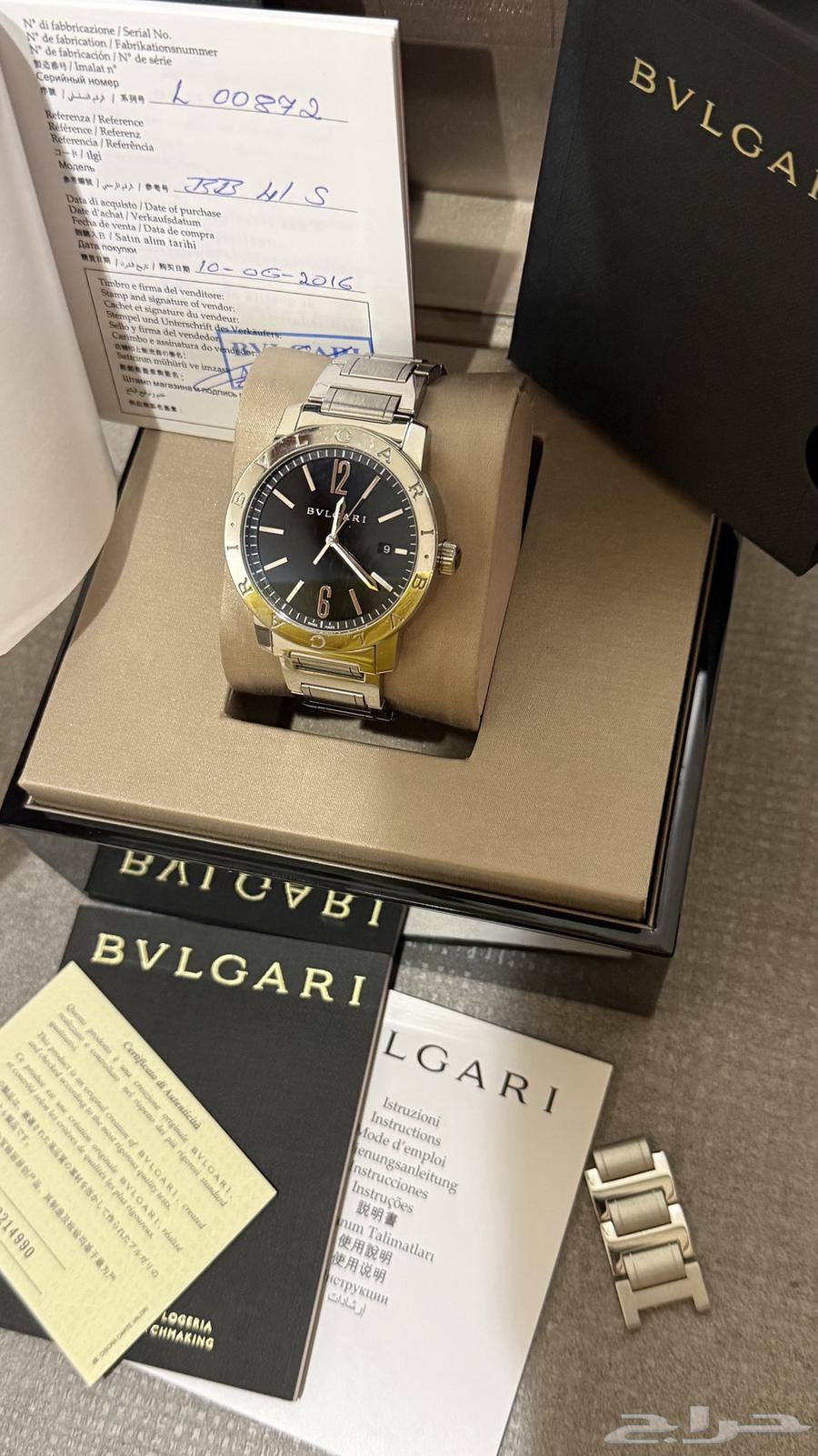 للبيع ساعة بولقري bvlgari مقاس 41 رجالية63667540959233113