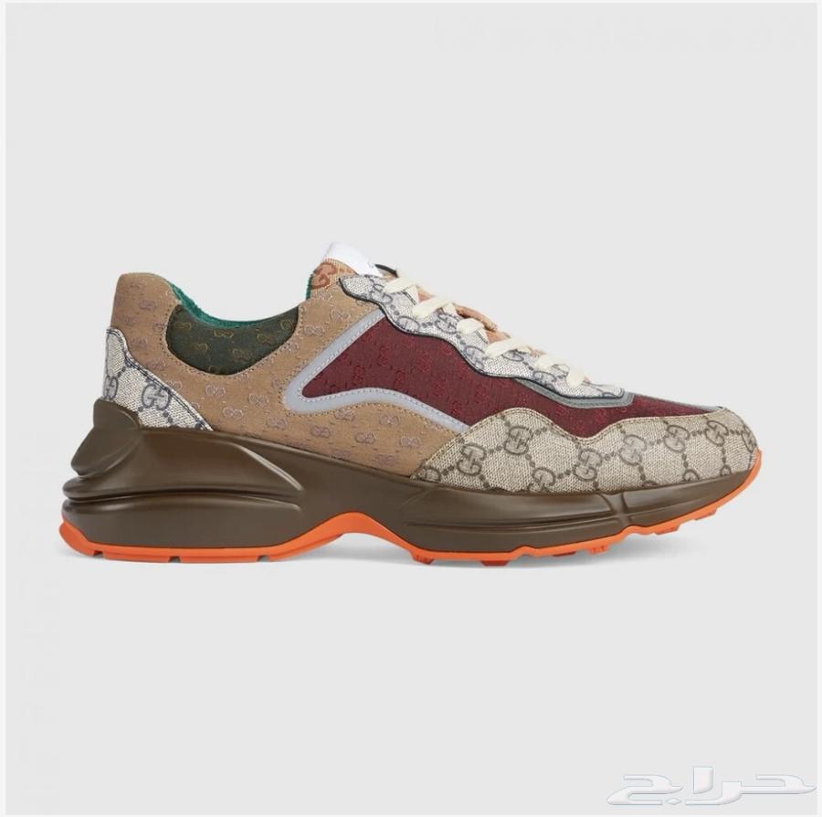 Gucci GG Supreme Pomegranate Beige Sneakers63657593252738110
