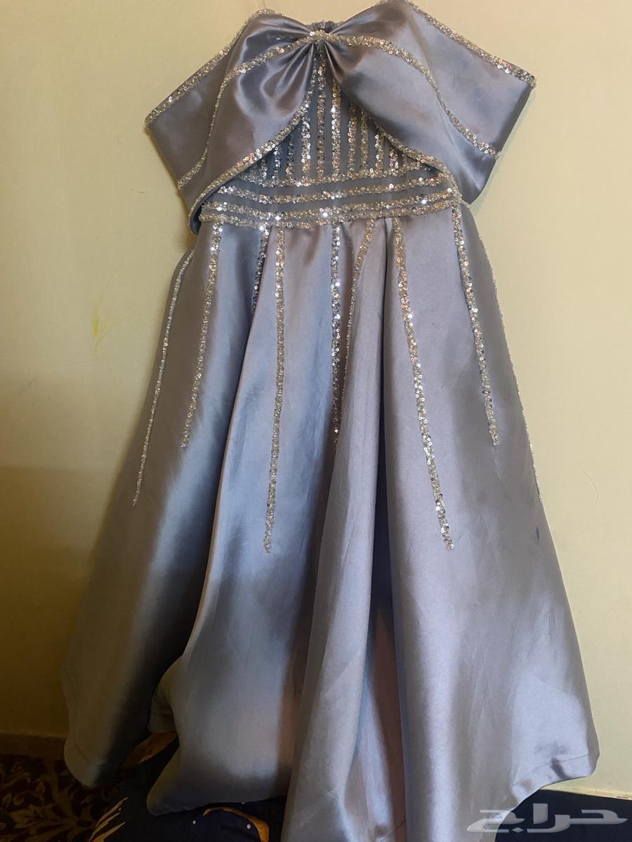 فستان ازرق بحري بلمعه خفيفه63655620551042110