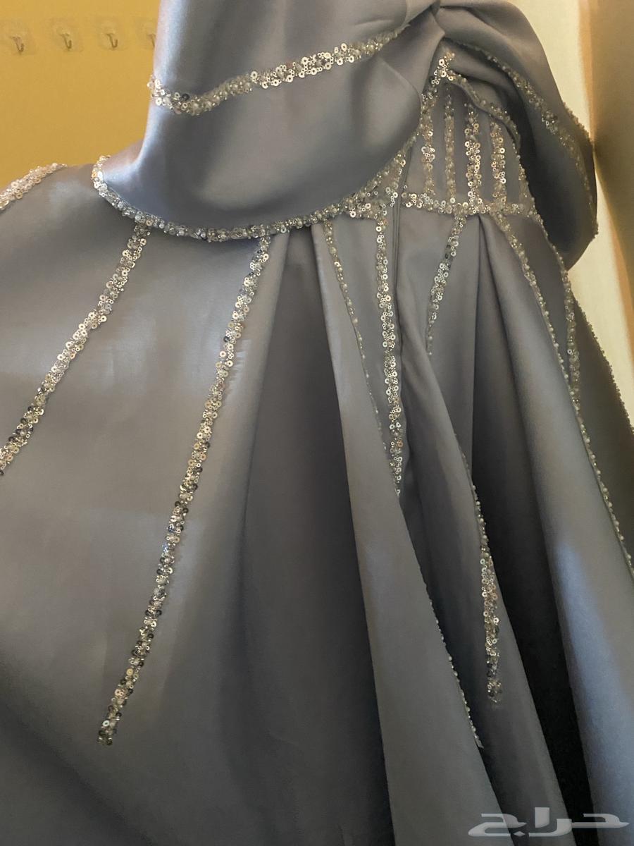 فستان ازرق بحري بلمعه خفيفه63655620551042111