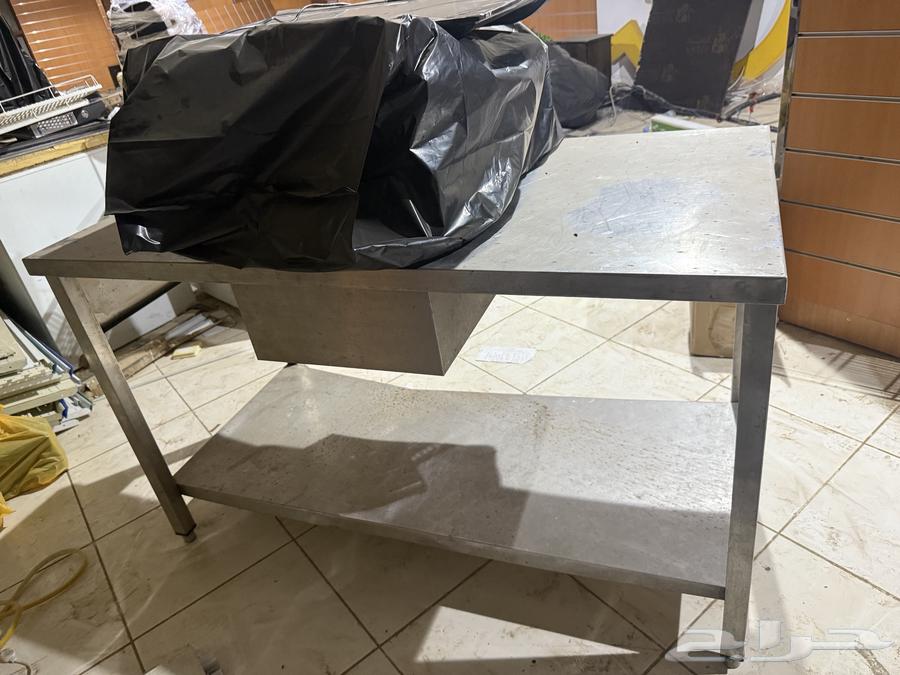 Stainless steel table, semi-new acetate sink, double basin, refrigerator display63656877916034110