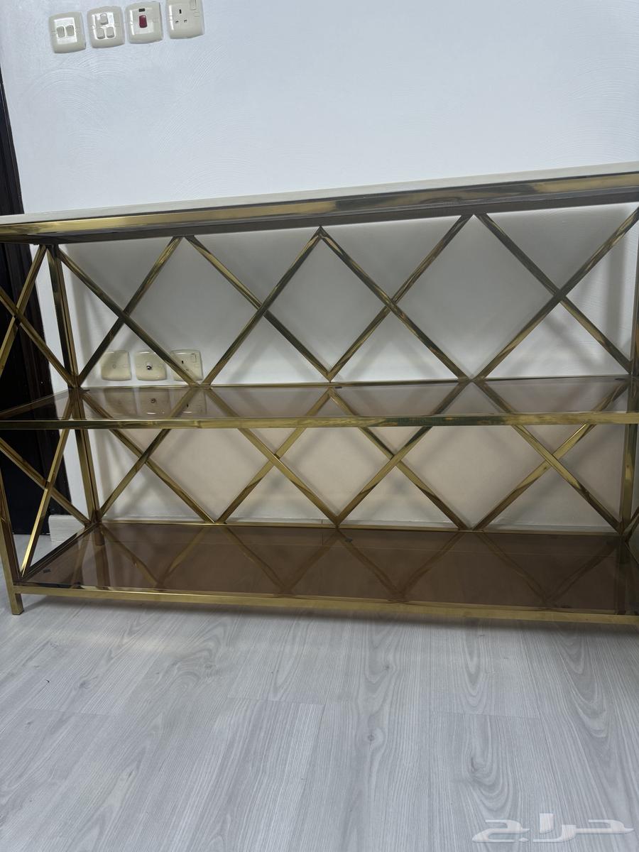 Stainless steel and marble entrance cabinet from the top63667681351043110
