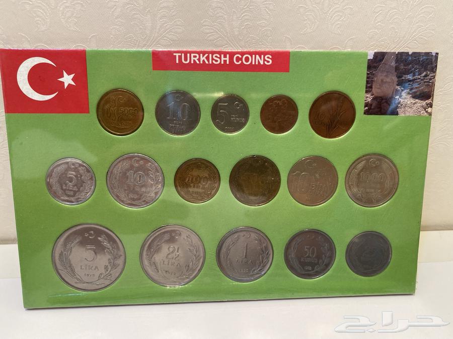 طقم عملات معدنيه تركيه تراث قديم للبيع63667798154114111