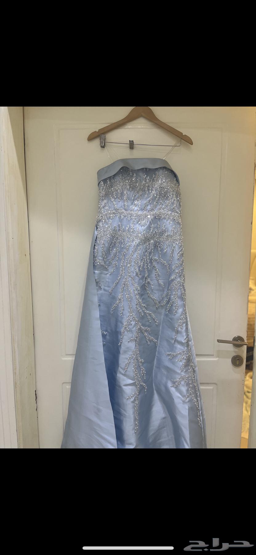 Celestial blue dress, size small, worn only 6 hours, not ironed in picture63667682647939110