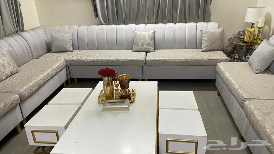 Sofa with white tables63671493831427114