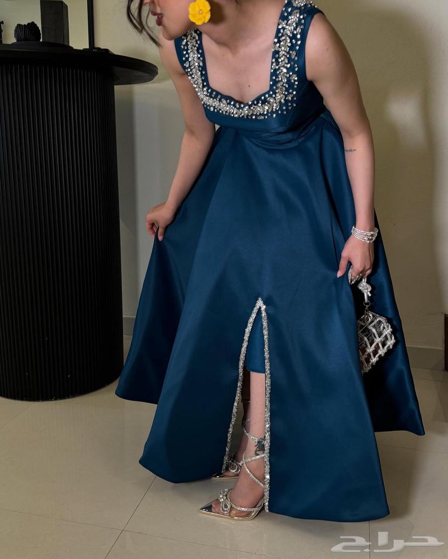 Blue midi evening dress for sale63667805561090110