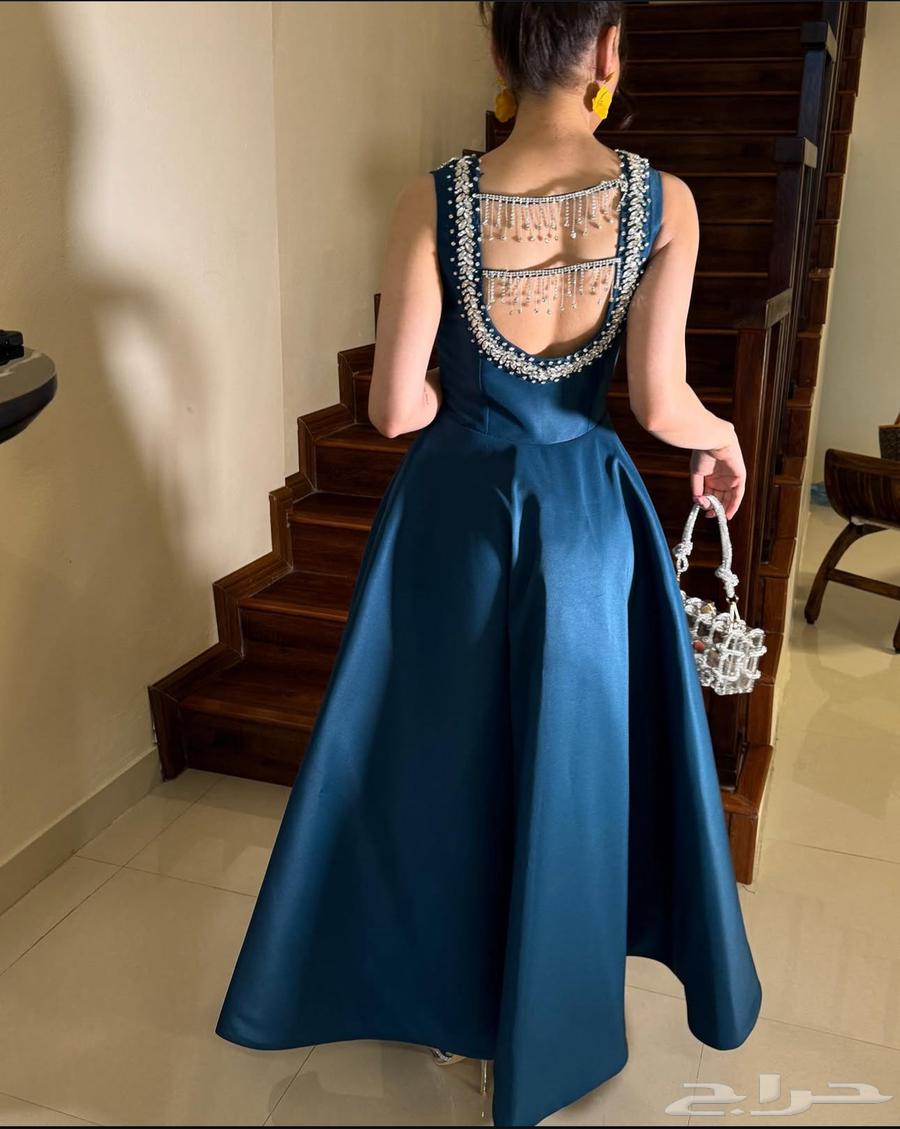 Blue midi evening dress for sale63667805561090111