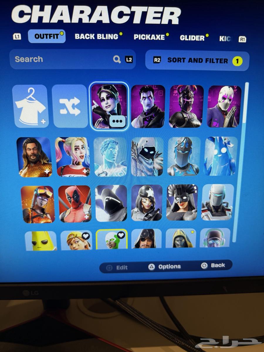 حساب فورت نادر من السيزون 6 و حزم السوني النادرة سكن الجلكسي63674370586625111