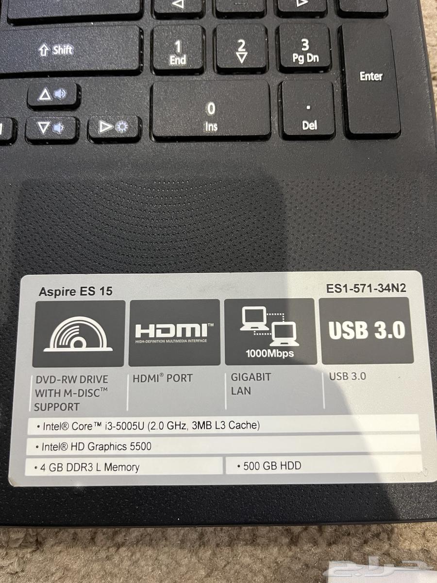 لابتوب للبيع ايسر ويندوز 1063619051622273113