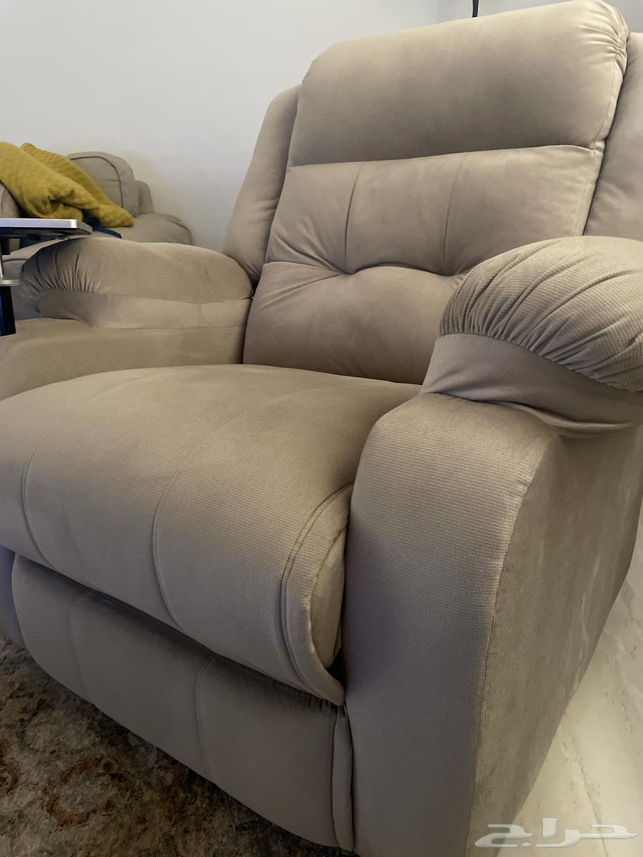 Recliner sofa with side table and cup holder63671056840577111