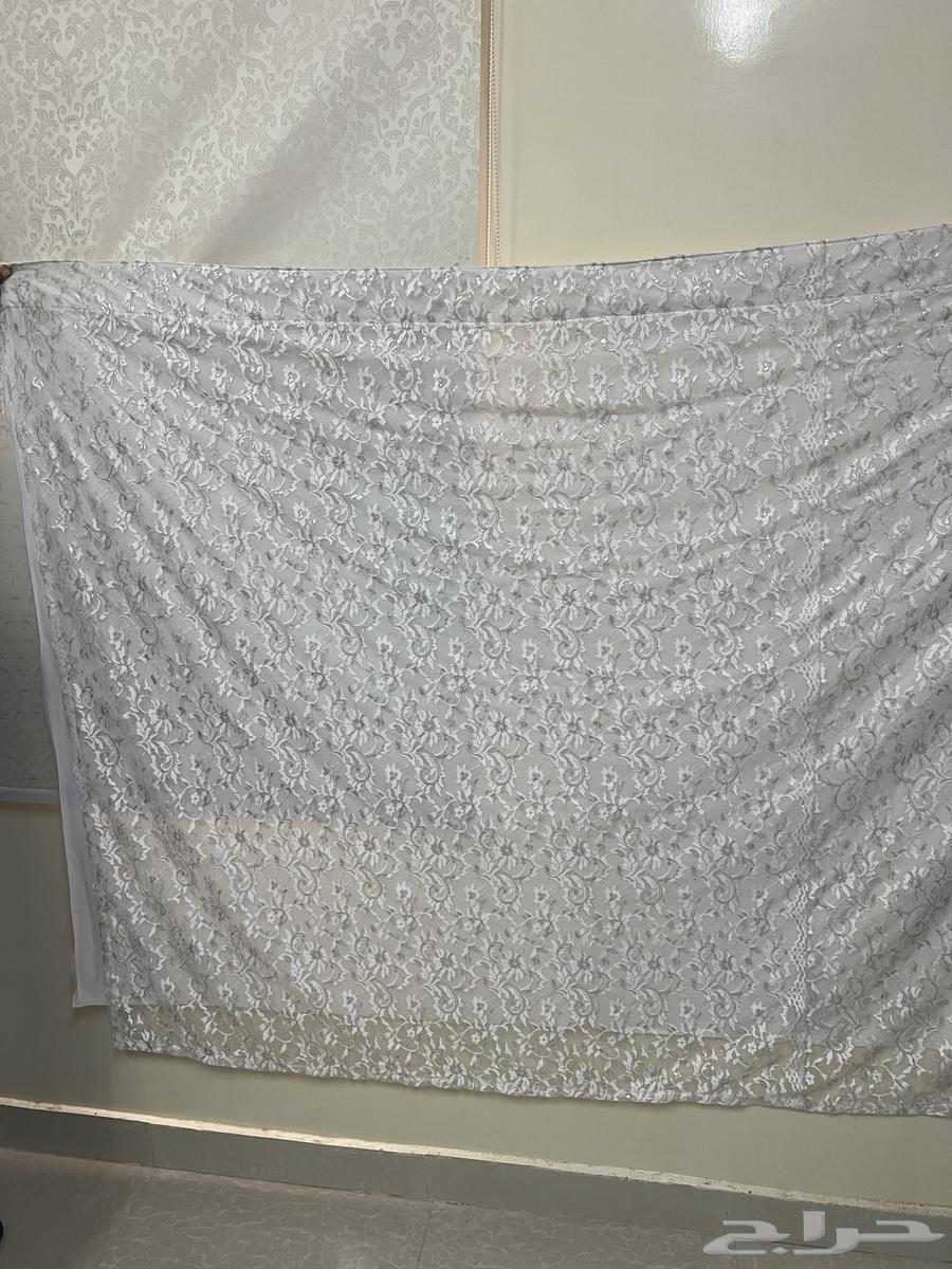 For sale new double bed, curtain with its accessories, and a new chandelier63670089265921112