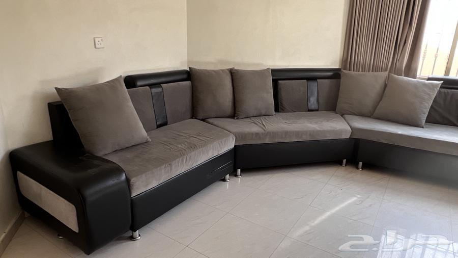 Black leather hexagonal sofa63668365689217110