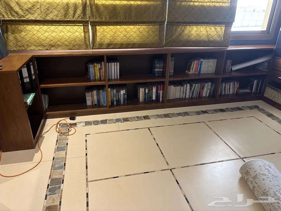 مكتبة جدارية مع مكتبة تلفزيون63669015006082114