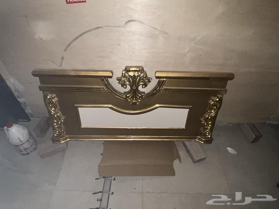 For sale new double bed, curtain with its accessories, and a new chandelier63670089265921111