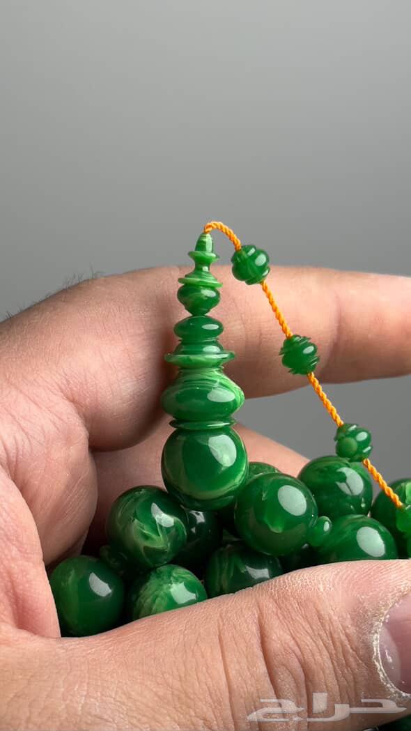 Vintage cast prayer beads from American sockets green tasbih63672003561345112
