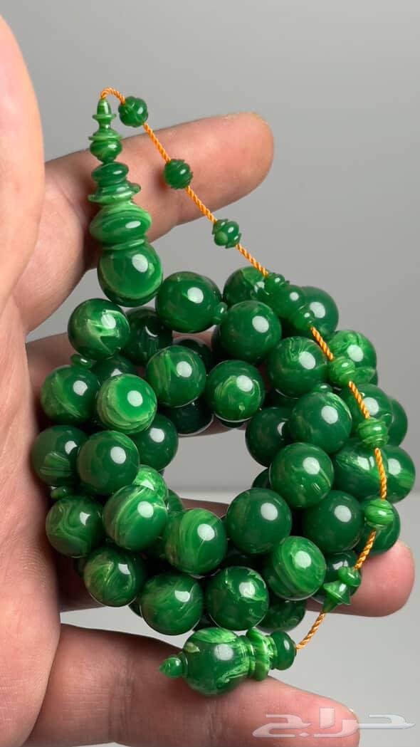 Vintage cast prayer beads from American sockets green tasbih63672003561345111