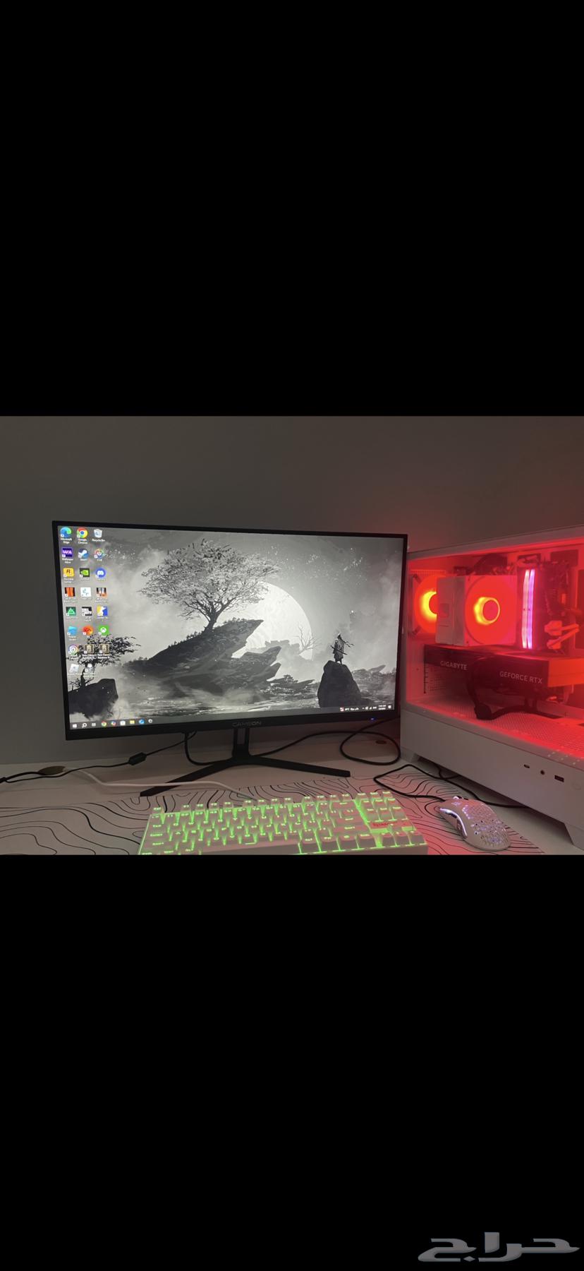 جهاز pc مع الشاشه والكيبورد والماوس والسماعه63670797824899113