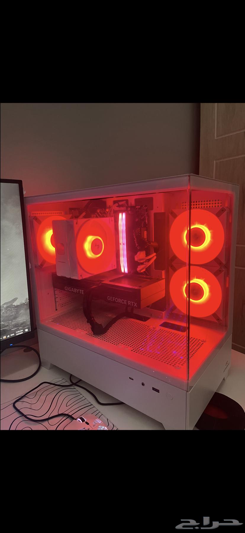 جهاز pc مع الشاشه والكيبورد والماوس والسماعه63670797824899110