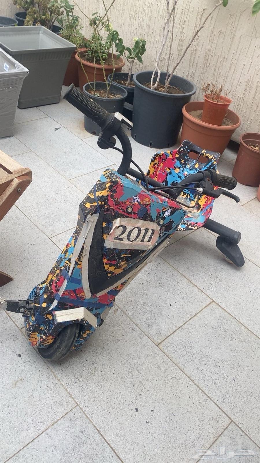 Drift scooter for sale at Al-Sumal, I'm taking care of it, reason for selling: I need money63679923294466110