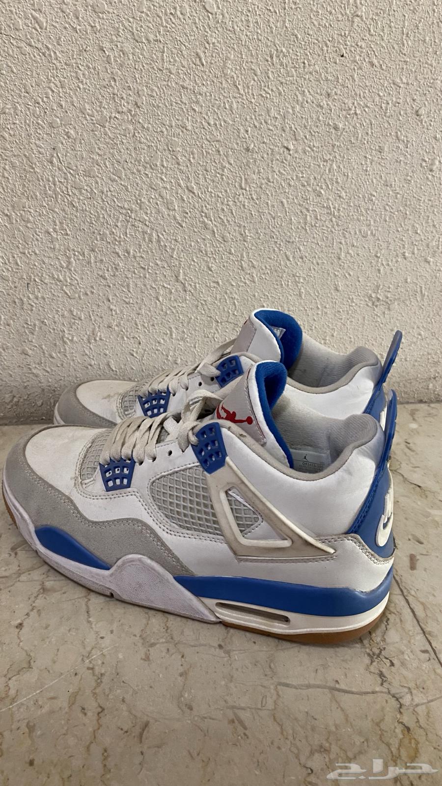 حذاء Jordan 4 ابيض وأزرق63681001129602112