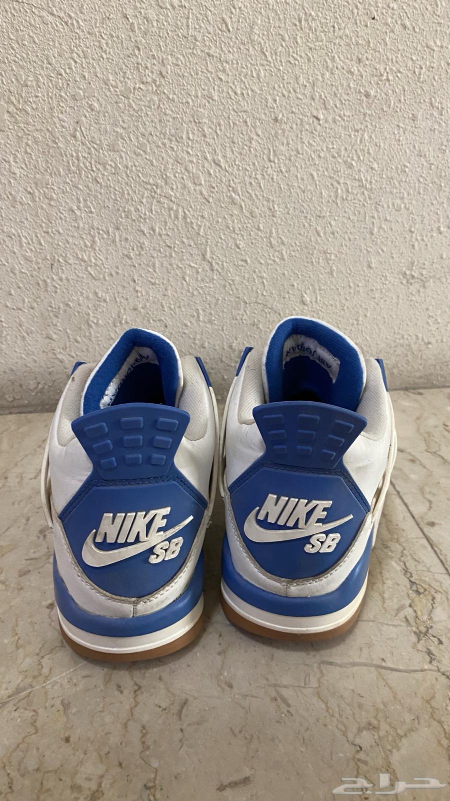 حذاء Jordan 4 ابيض وأزرق63681001129602111