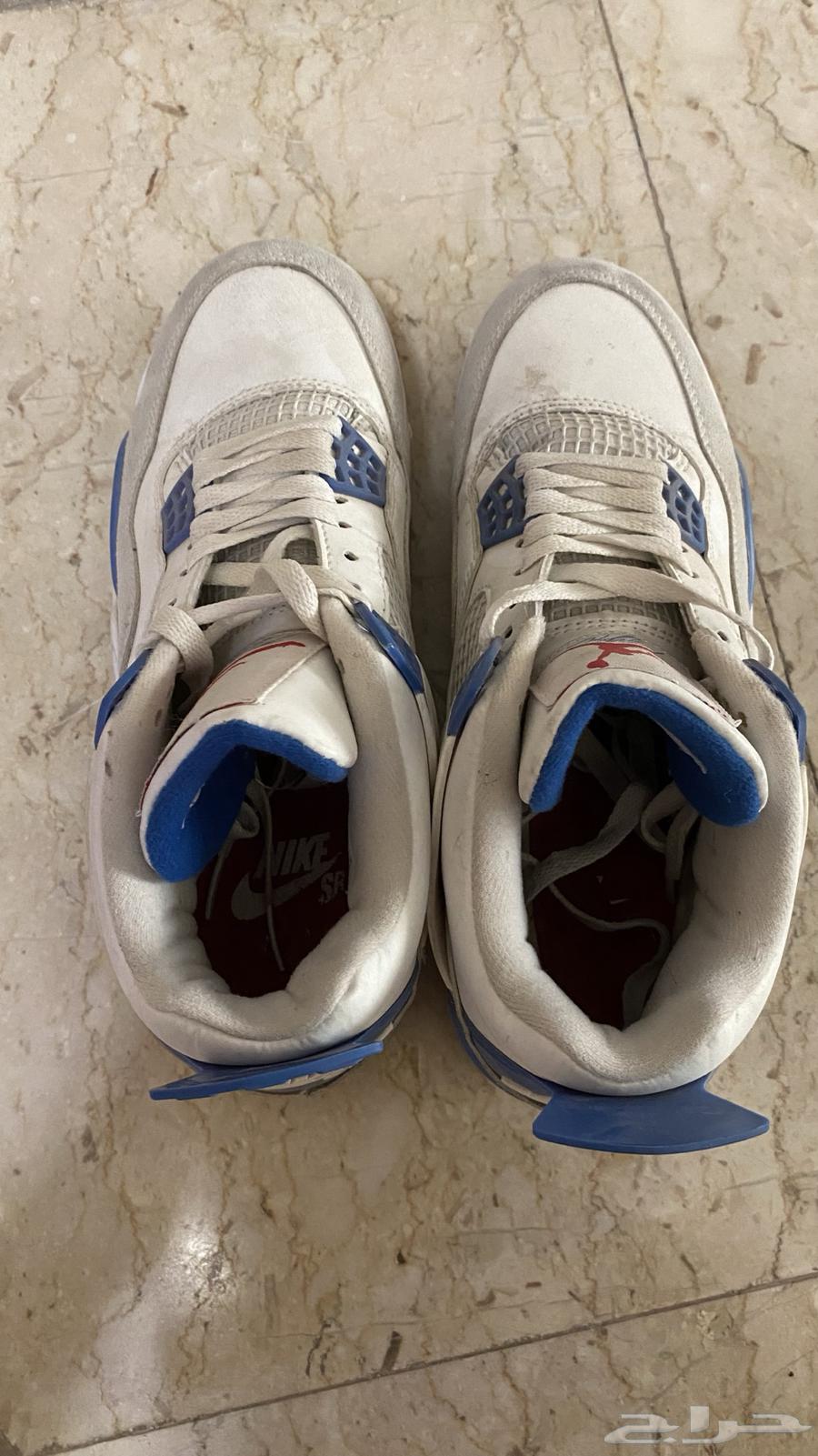 حذاء Jordan 4 ابيض وأزرق63681001129602113