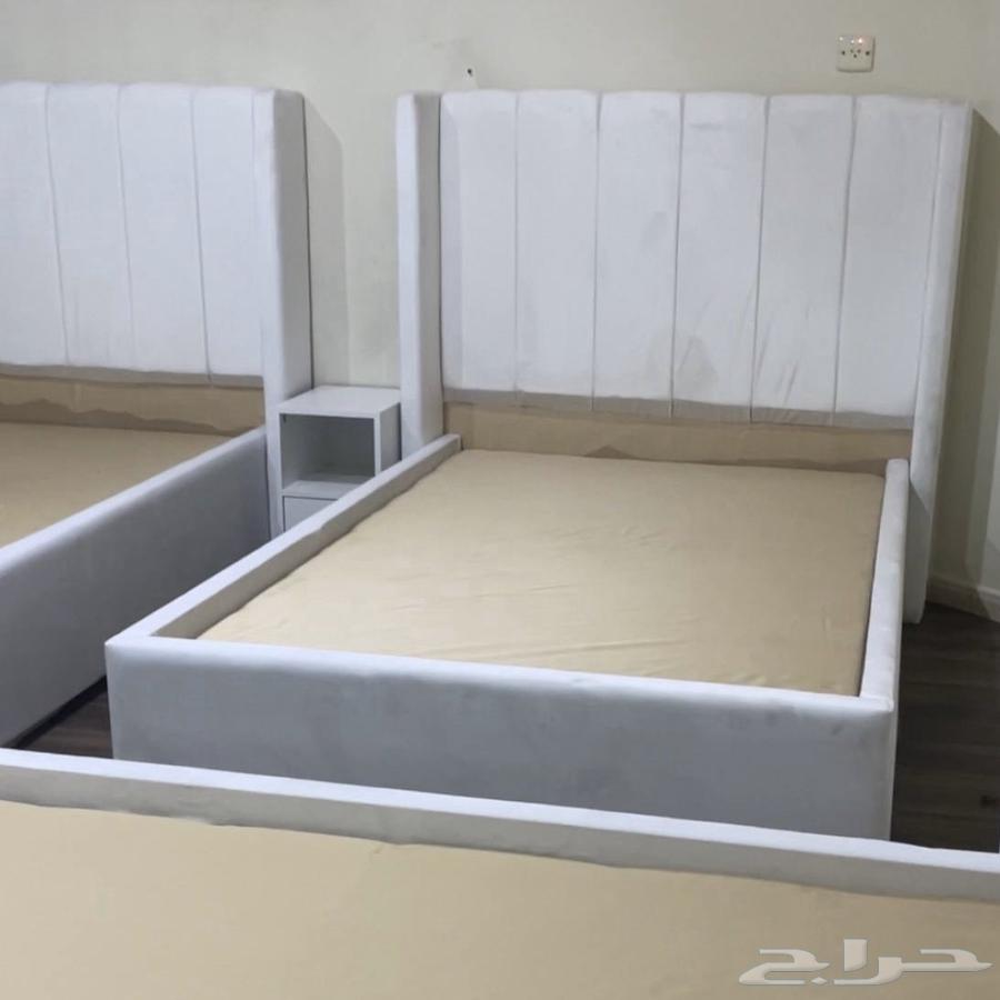 سرير أبيض نفر ونص63676204726914110