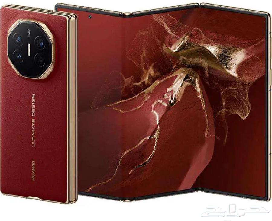 جوال هواوي mate xt 3 شاشات احمر 1TB مستعمل63680370541443110