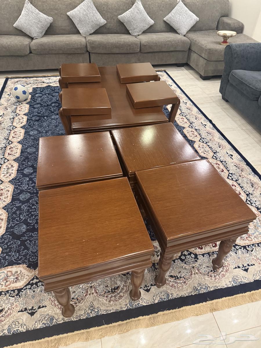 طاولة كبيره مع اربع طاولة خدمه وأربعه زوايا63676649112066110