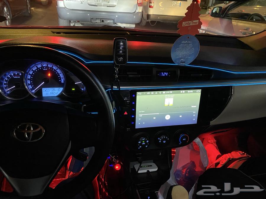 Red Master Corolla Screen with Decor from 2014 to 2016, Complete63728118179842112