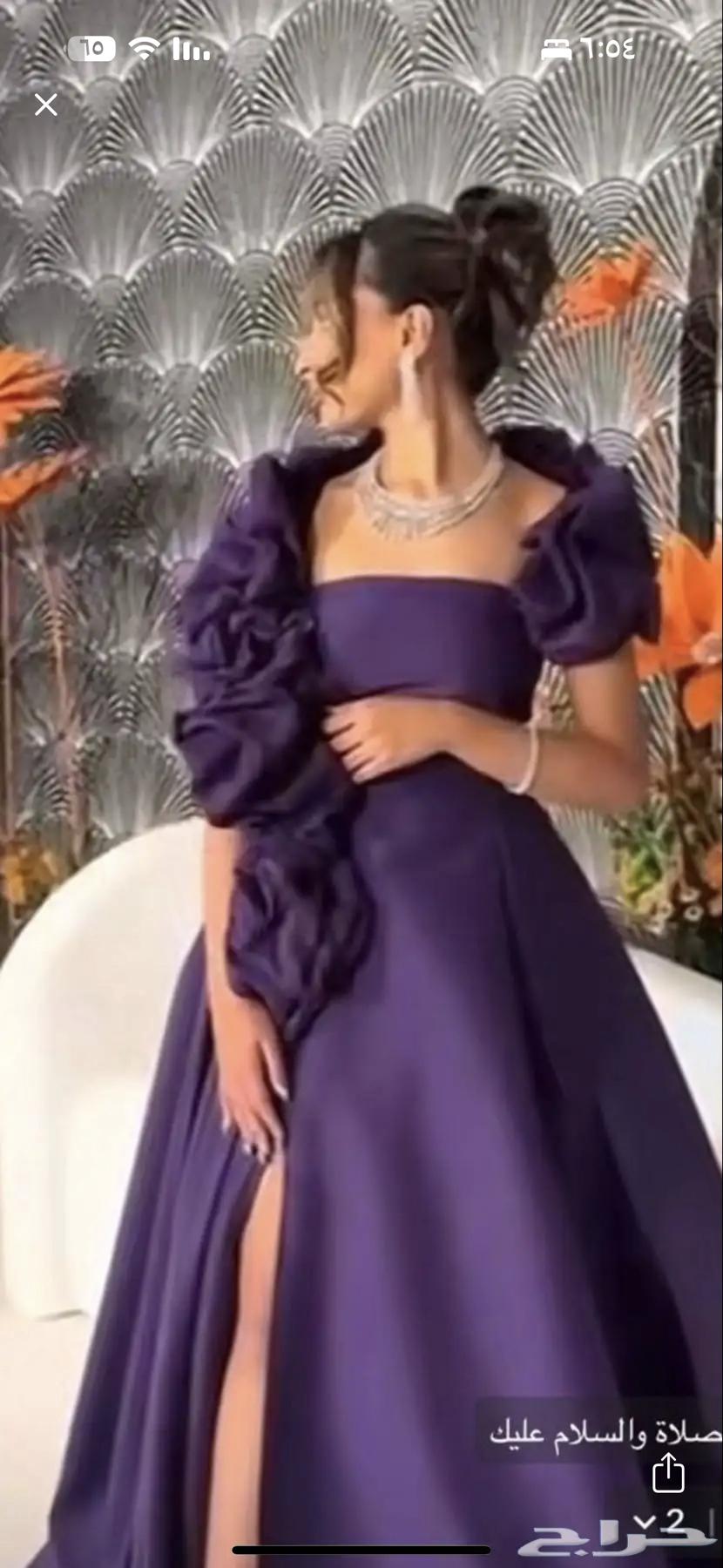 فستان شبه جديد مقاس لارج63676563093123110