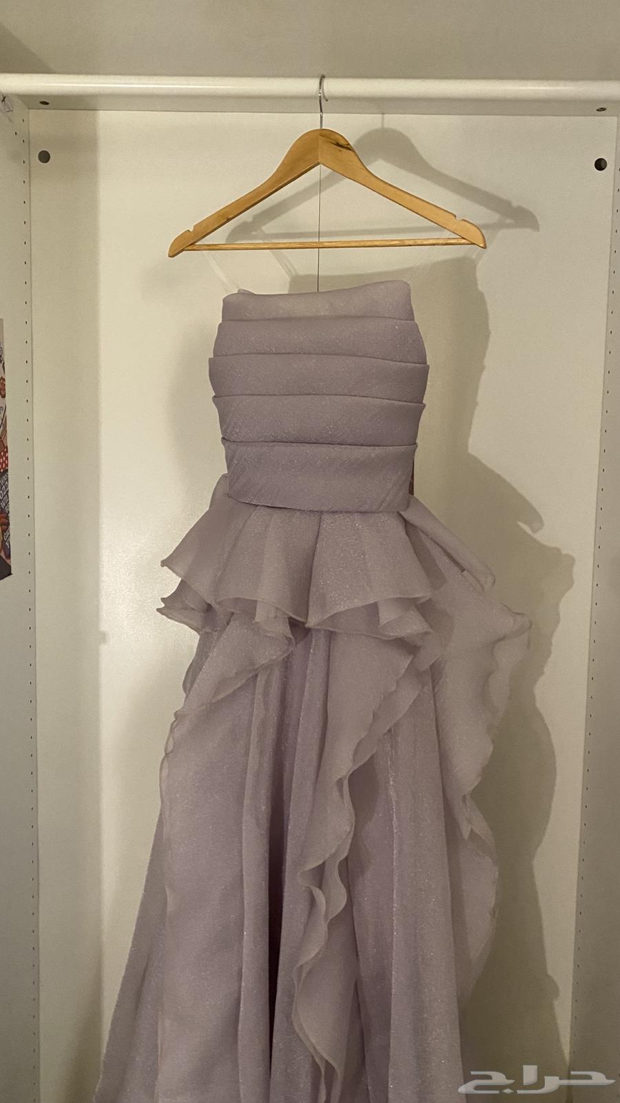 Elegant evening dress in purple color, size XS and slightly longer, used once63699410468993111