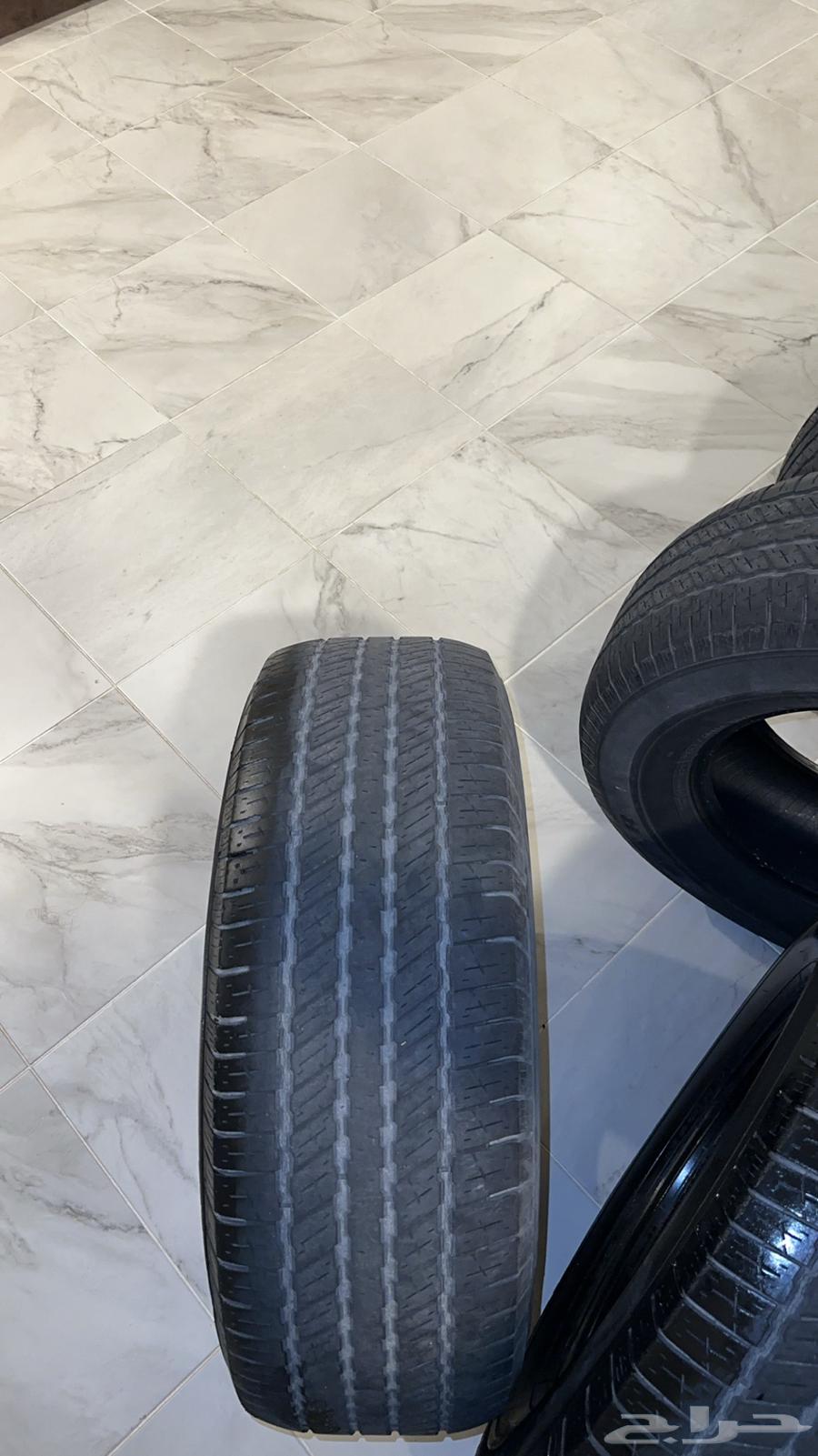 طقم كفرات جوديير تاهو شبه جديد و نظيف63743651467907112