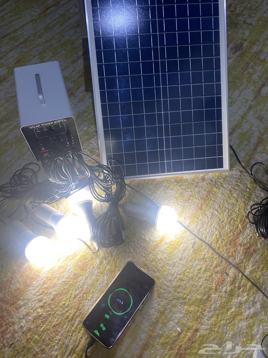 طاقه شمسيه مع لوح لبات شحن جوال63699525694083110
