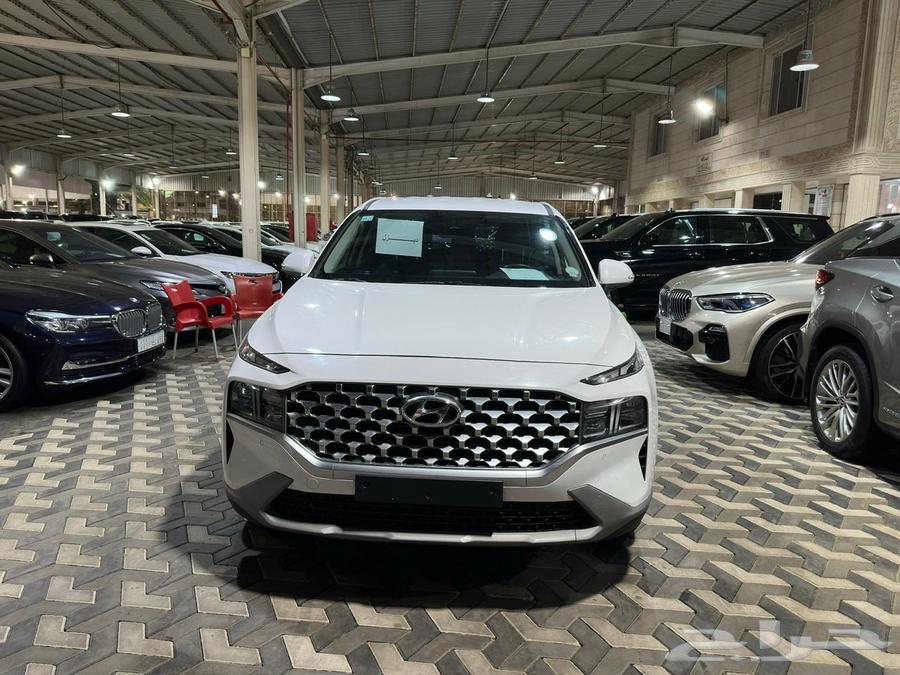 هيونداي سنتافي ابيض 2021 ديزل بطاقة جمركية وارد كوريا63771371686273112