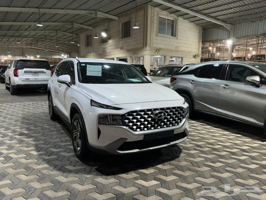 هيونداي سنتافي ابيض 2021 ديزل بطاقة جمركية وارد كوريا63771371686273111