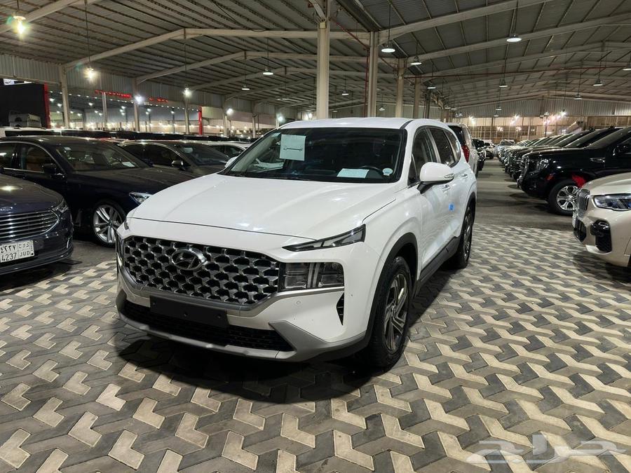 هيونداي سنتافي ابيض 2021 ديزل بطاقة جمركية وارد كوريا63771371686273113
