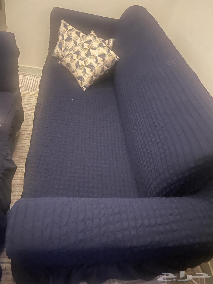 2-piece green sofa set, like new with cover63704211798402113