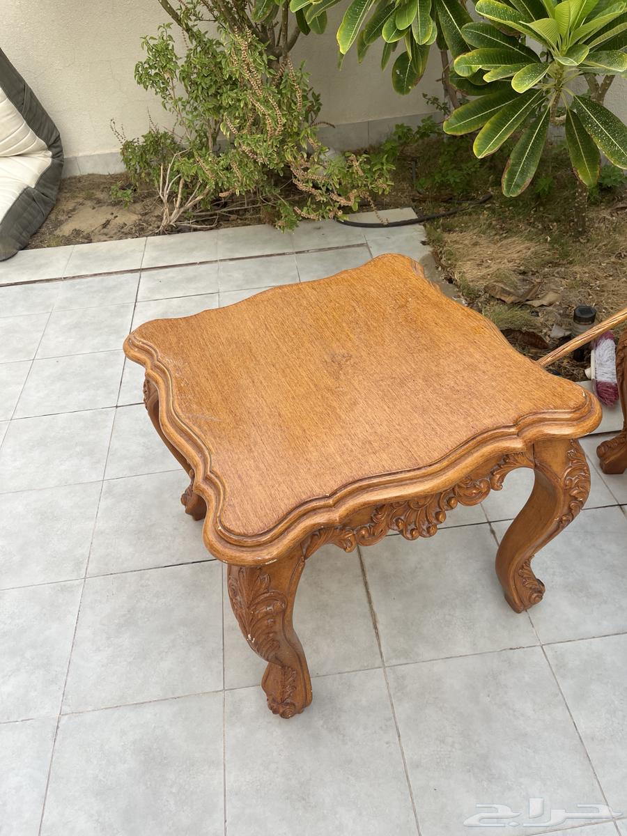 طاولات خشب فنتج عدد 4  طاولة استقبال فنتج رخام63702339653121110