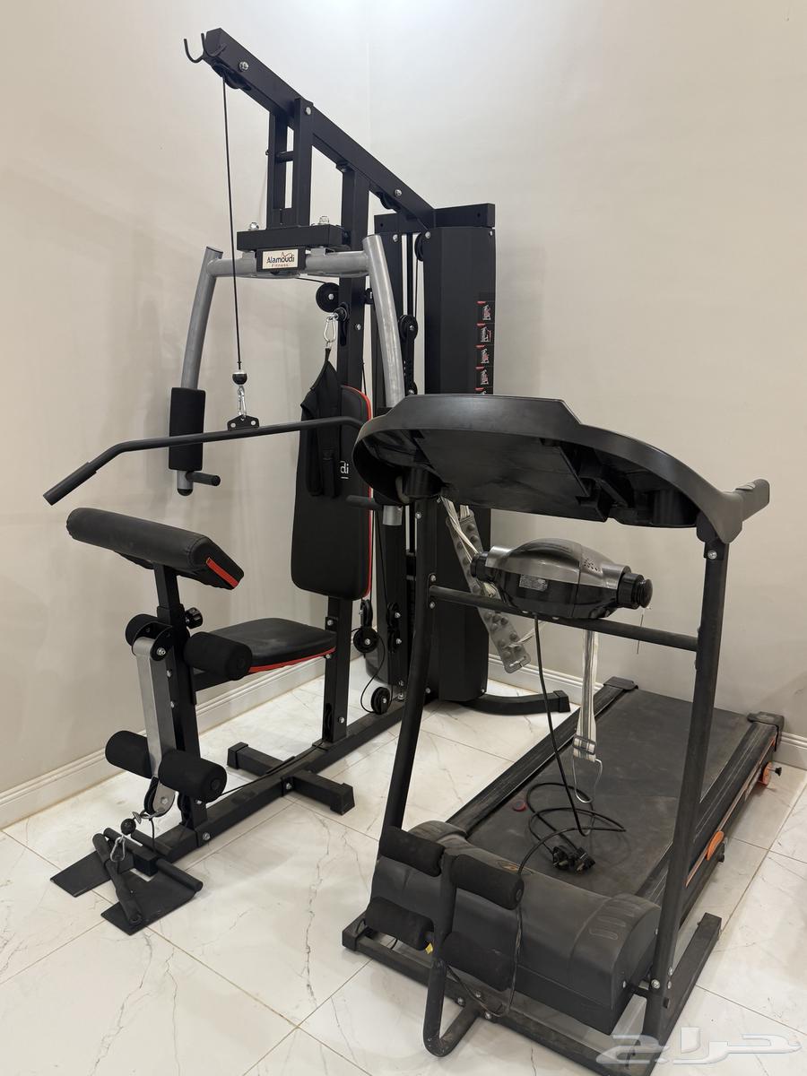 جهاز تمارين بحالة جديدة جميع المستلزمات الرياضية موجوده63702970585859110