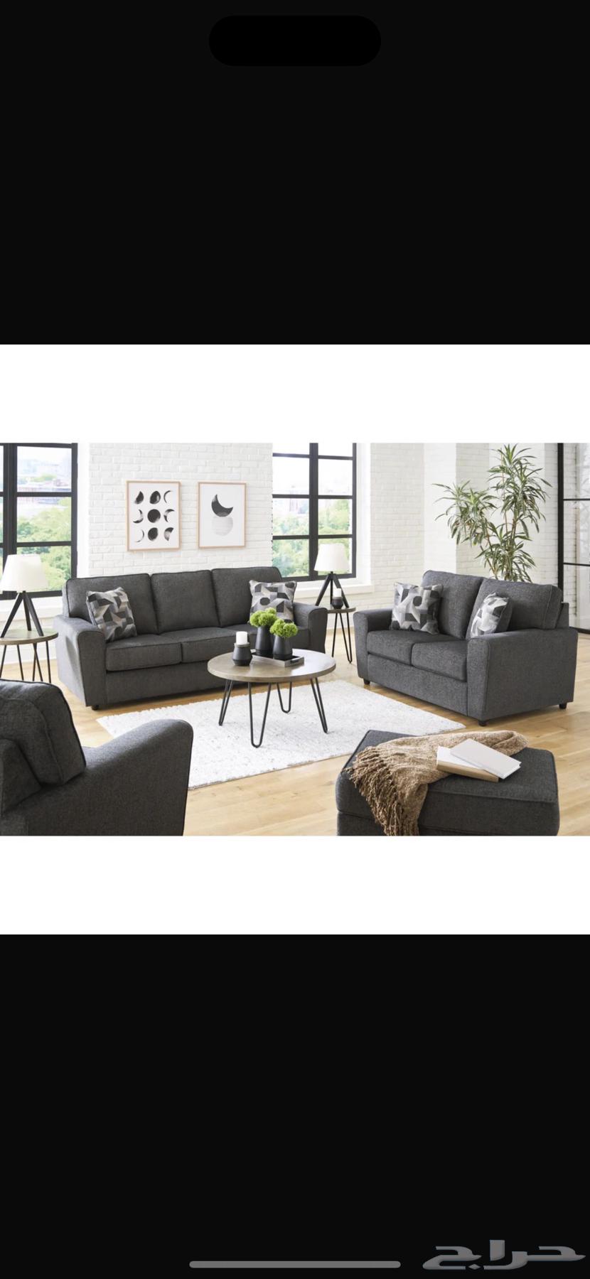 New unused three-seater sofa for sale from Al-Raqeeb (Ashley)63701610102275112