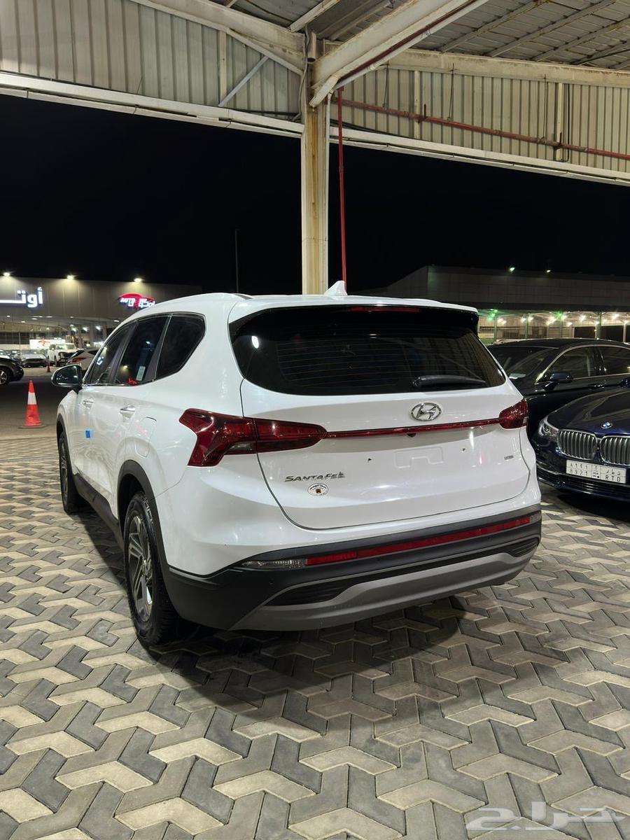 هيونداي سنتافي ابيض 2021 ديزل بطاقة جمركية وارد كوريا63771371686273114