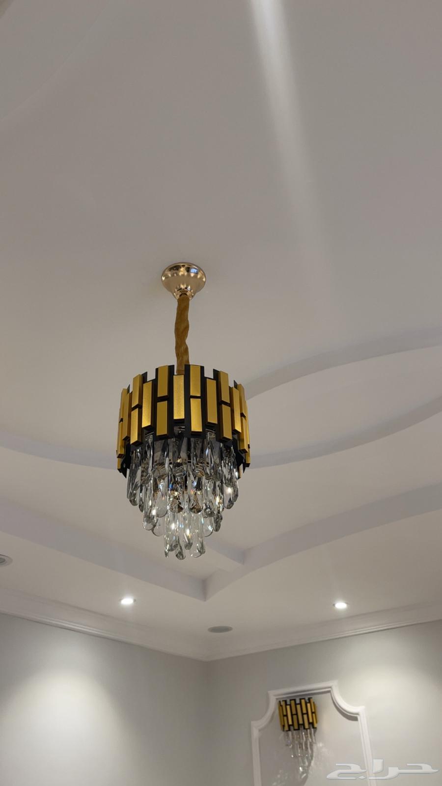 Crystal chandelier with two matching lamps set63714417943681110