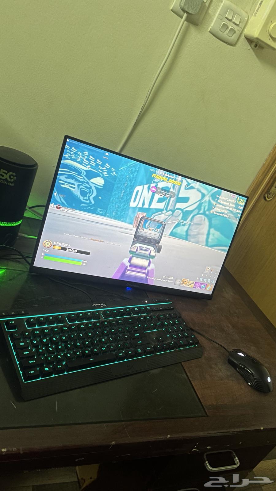 بيسي مع شاشة قيمنق وكيبورد وماوس للبيع63708665348226114